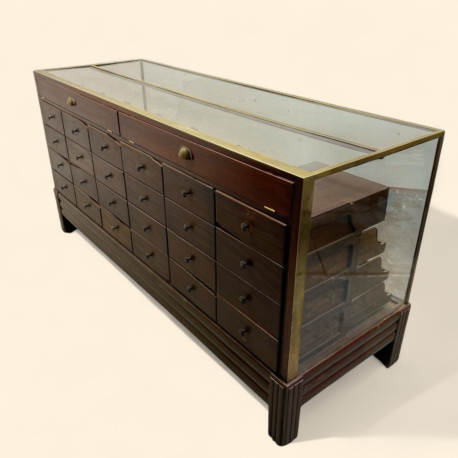 Haberdashery 1930s Dressing Room Storage Retail Counter Drawer Handles 