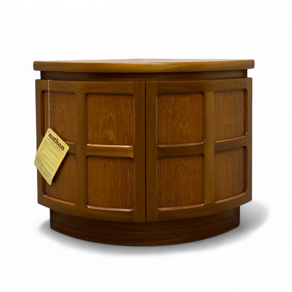 Nathan Squares Midcentury Teak Corner Unit