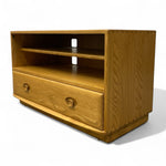 Load image into Gallery viewer, Wooden cabinet with a drawer on a white background
