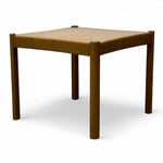 Load image into Gallery viewer, Wooden square table on a white background
