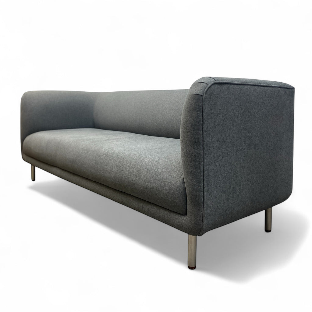 Gray sofa on a white background