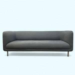 Gray sofa on a white background