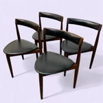 Load image into Gallery viewer, Dining Chairs Hans Olsen Frem Rojle 60s Vinyl Teak
