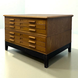 plan chest on a lino floor