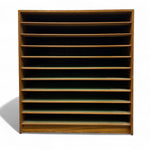 Load image into Gallery viewer, Wooden PLAN CHEST With multiple shelves on a white background
