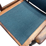 Load image into Gallery viewer, Blue textured mat on a wooden chair

