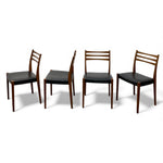 Load image into Gallery viewer, FOUR DINING CHAIRS WITH LADDER BACKS 

