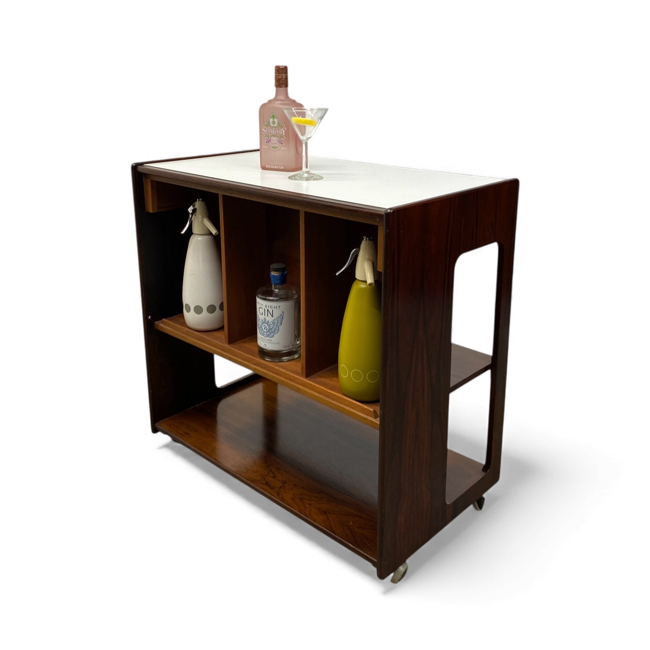 drinks trolley in rosewood