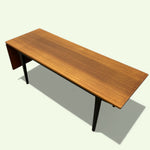 Load image into Gallery viewer, wooden coffee table black legs 
