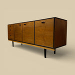 Load image into Gallery viewer, teak sideboard on a green background
