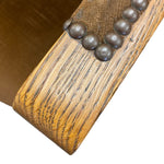 Load image into Gallery viewer, Wooden instrument with metal beads on a white background
