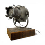 Load image into Gallery viewer, Vintage-style lamp on a wooden base with a white background
