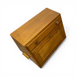 Load image into Gallery viewer, Wooden bread bin on a white background
