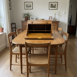 Load image into Gallery viewer, table top desk on a dining table 
