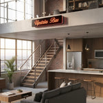 Load image into Gallery viewer, loft apartment with illuminated bar signage
