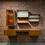 Load image into Gallery viewer, Beaver &amp; Tapley Teak Floating Wall System Midcentury
