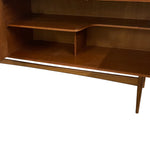 Load image into Gallery viewer, Wooden shelf unit with multiple shelves on a white background
