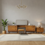 Load image into Gallery viewer, Dressing Table &amp; Stool Rosewood Swedish 1960s
