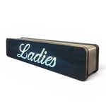 Load image into Gallery viewer, Rectangular sign with 'Ladies' text on a white background

