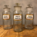 Load image into Gallery viewer, 3 Vintage Apothecary bottles.

