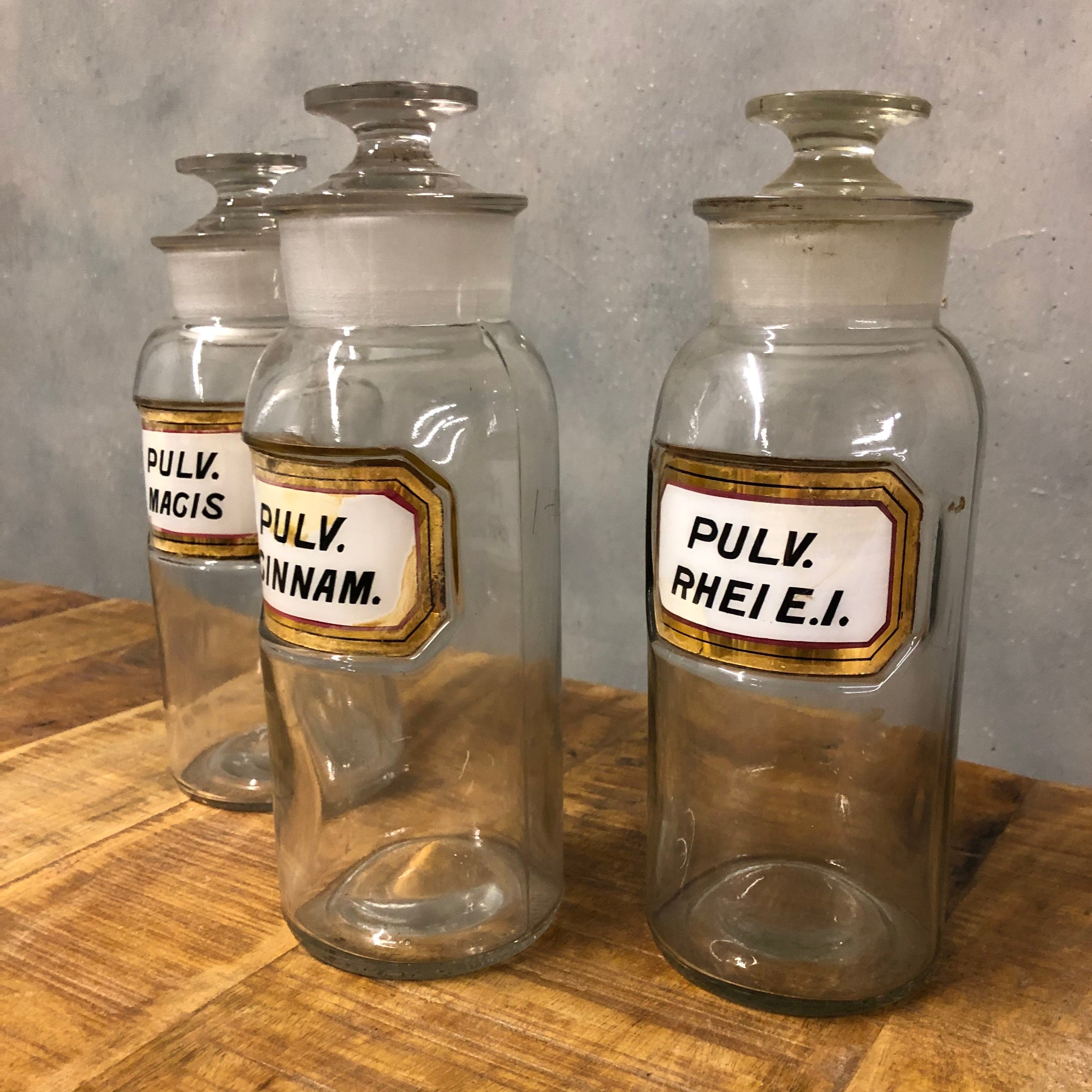 Apothecary bottles