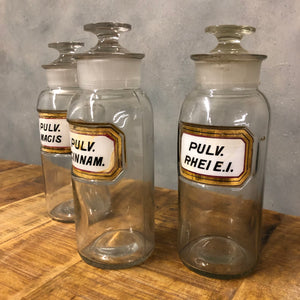 Apothecary bottles
