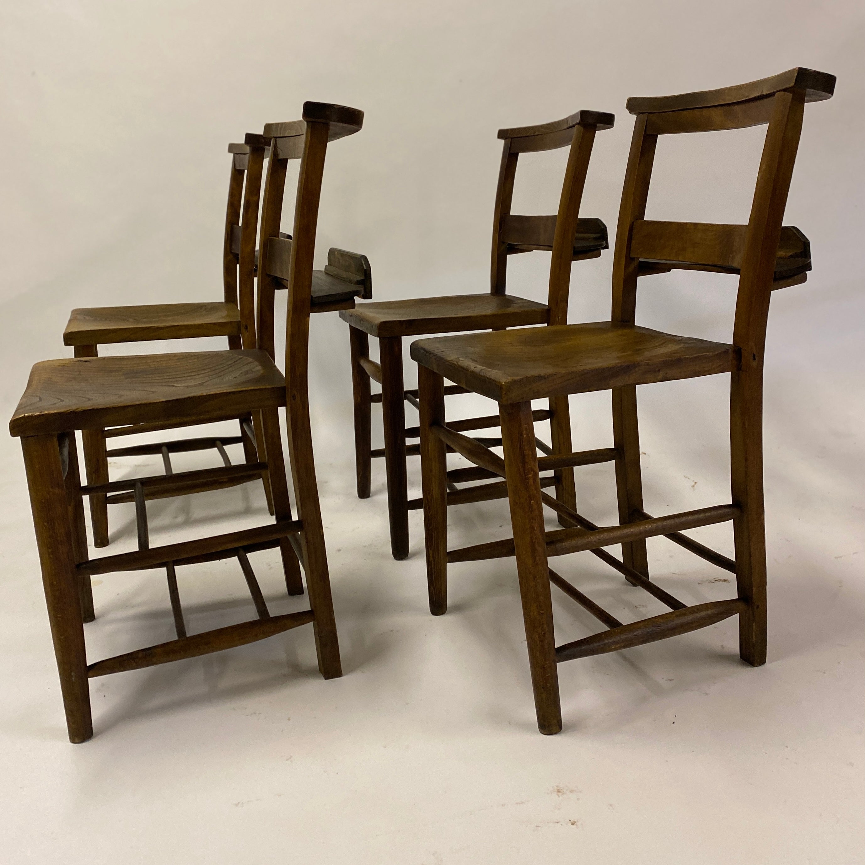 set of four chapel chairs