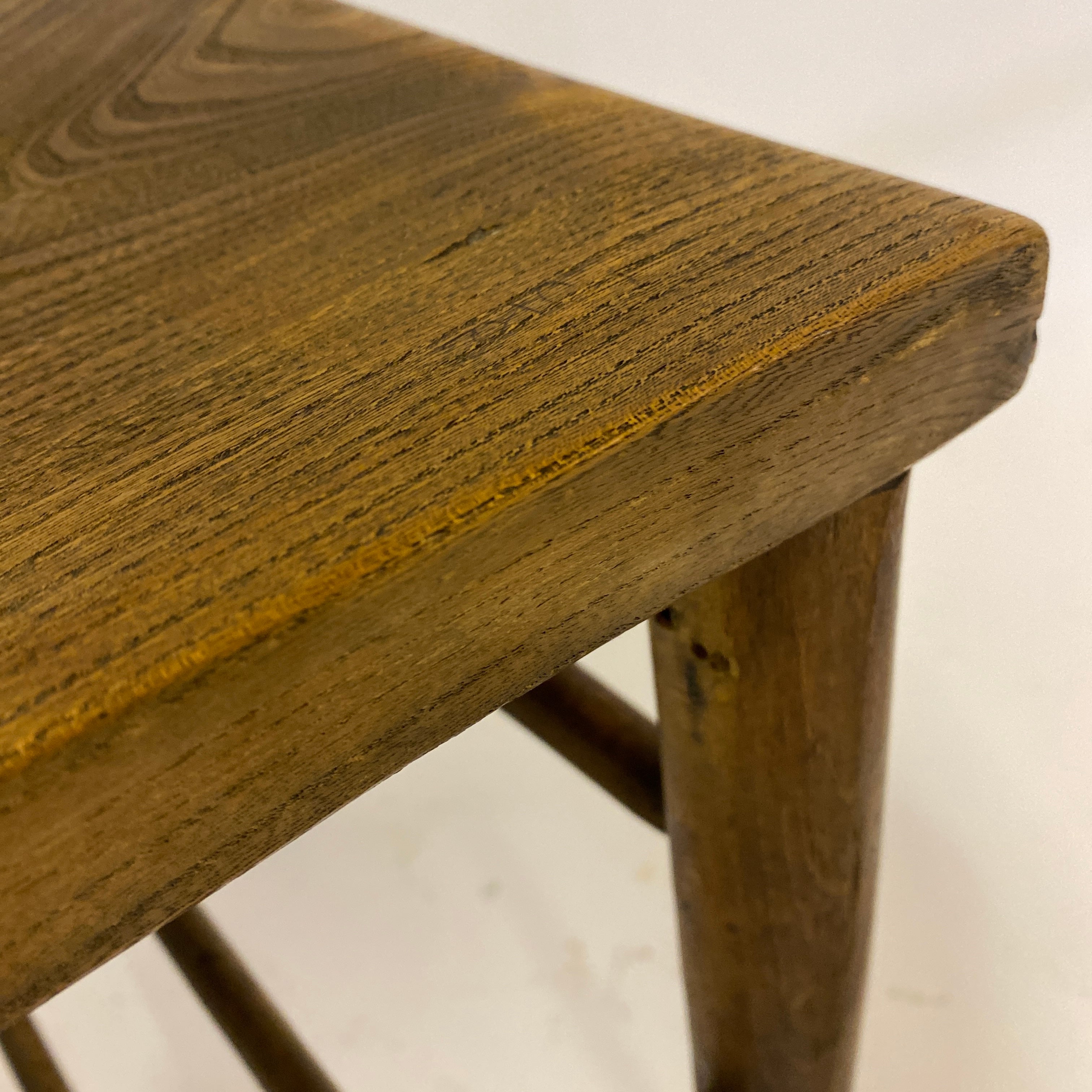 Antique Oak Seat 
