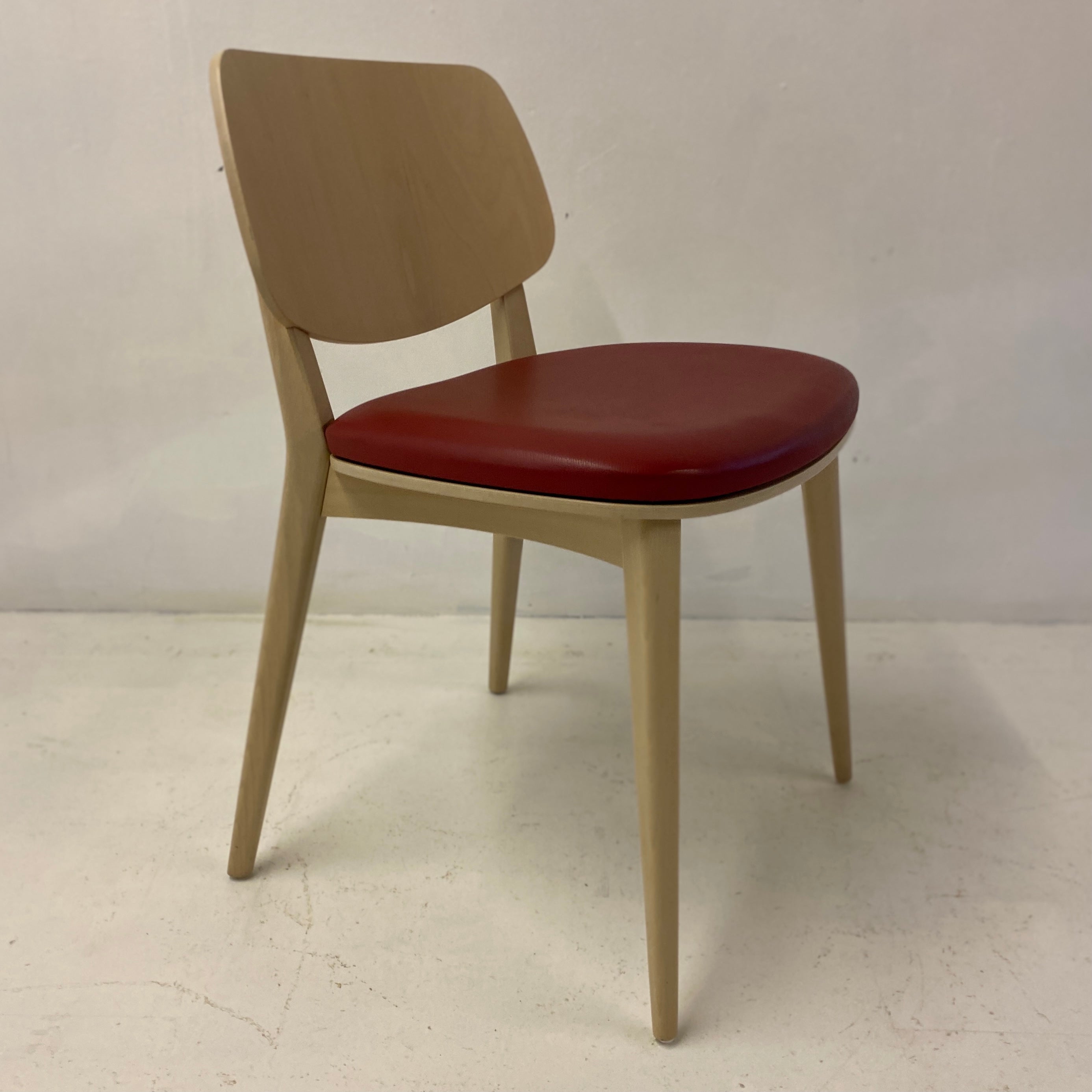 Contemporary Desk Dining Chair Red
