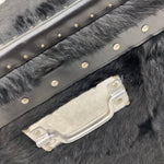Load image into Gallery viewer, Leather studding Pony Skin Storage Box
