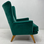 Load image into Gallery viewer, Emerald Green G Plan Wingback Chair
