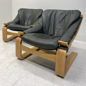 Pair Of Ake Fribytter Lounge Chair