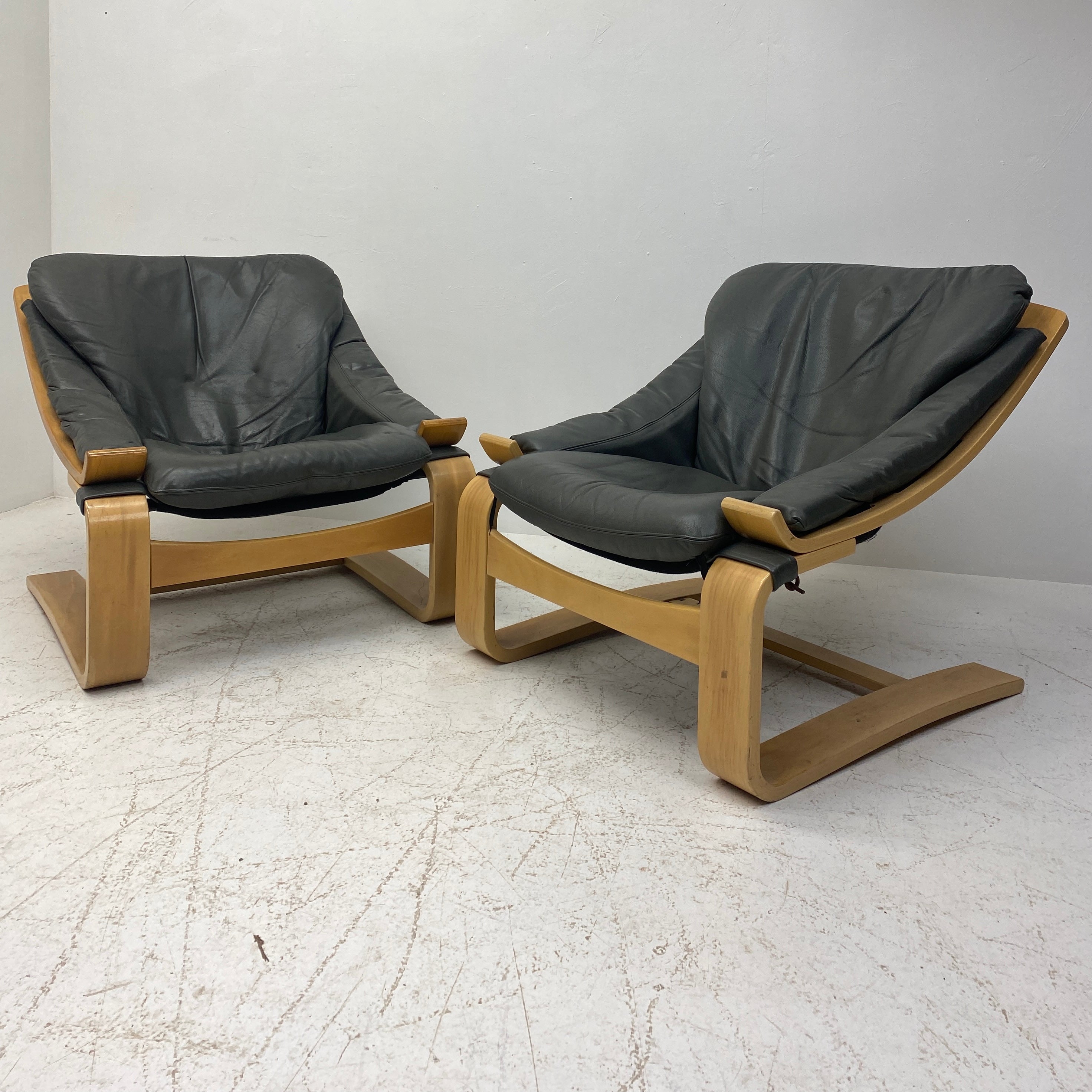 Pair Of Ake Fribytter Lounge Chair