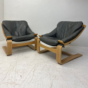 Two Ake Fribytter Lounge Chair
