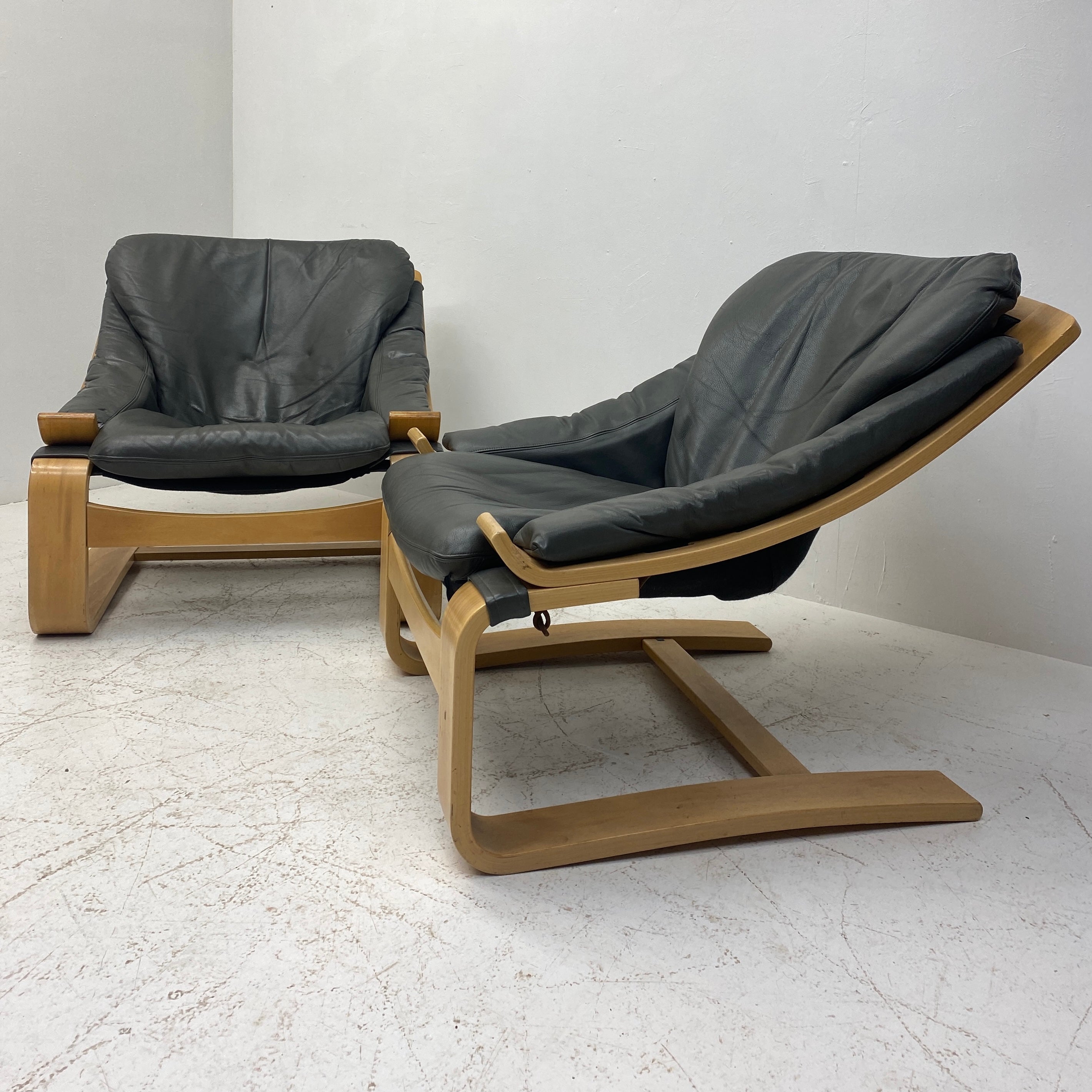 Pair Of Ake Fribytter Lounge Chair