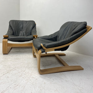 Side of Pair Ake Fribytter Lounge Chair