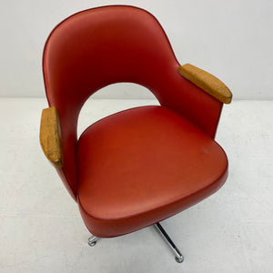 Seat of Vintage Barbers Chair