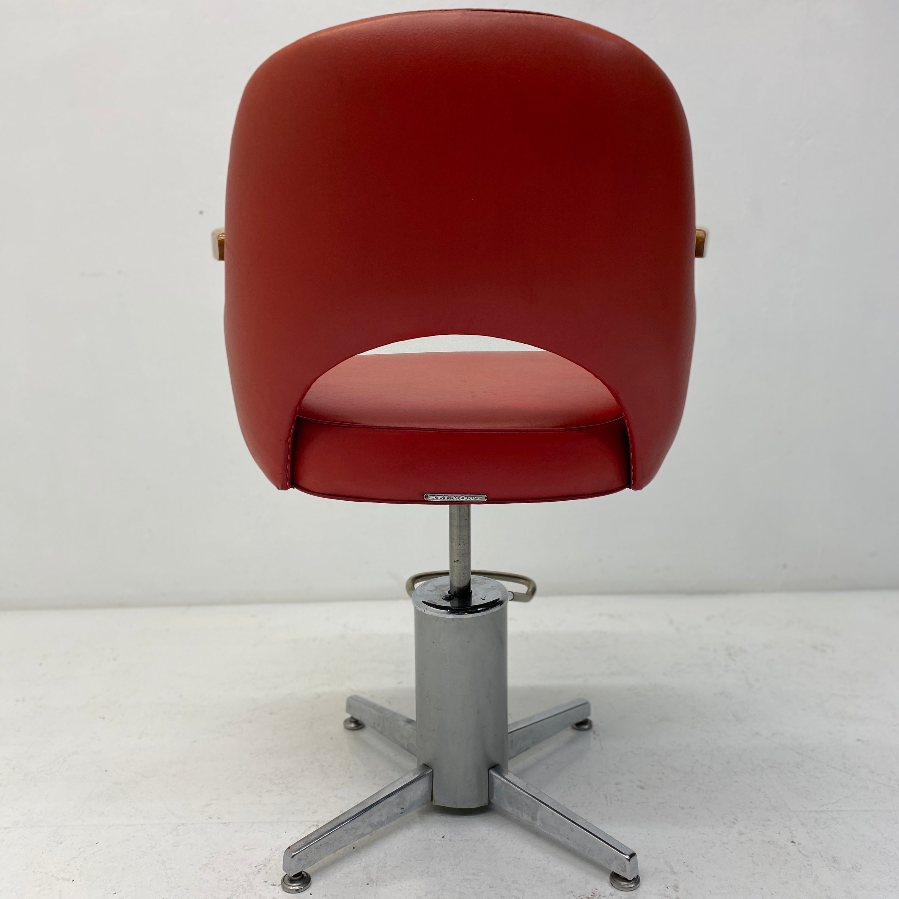 Back Of Vintage Barbers Chair