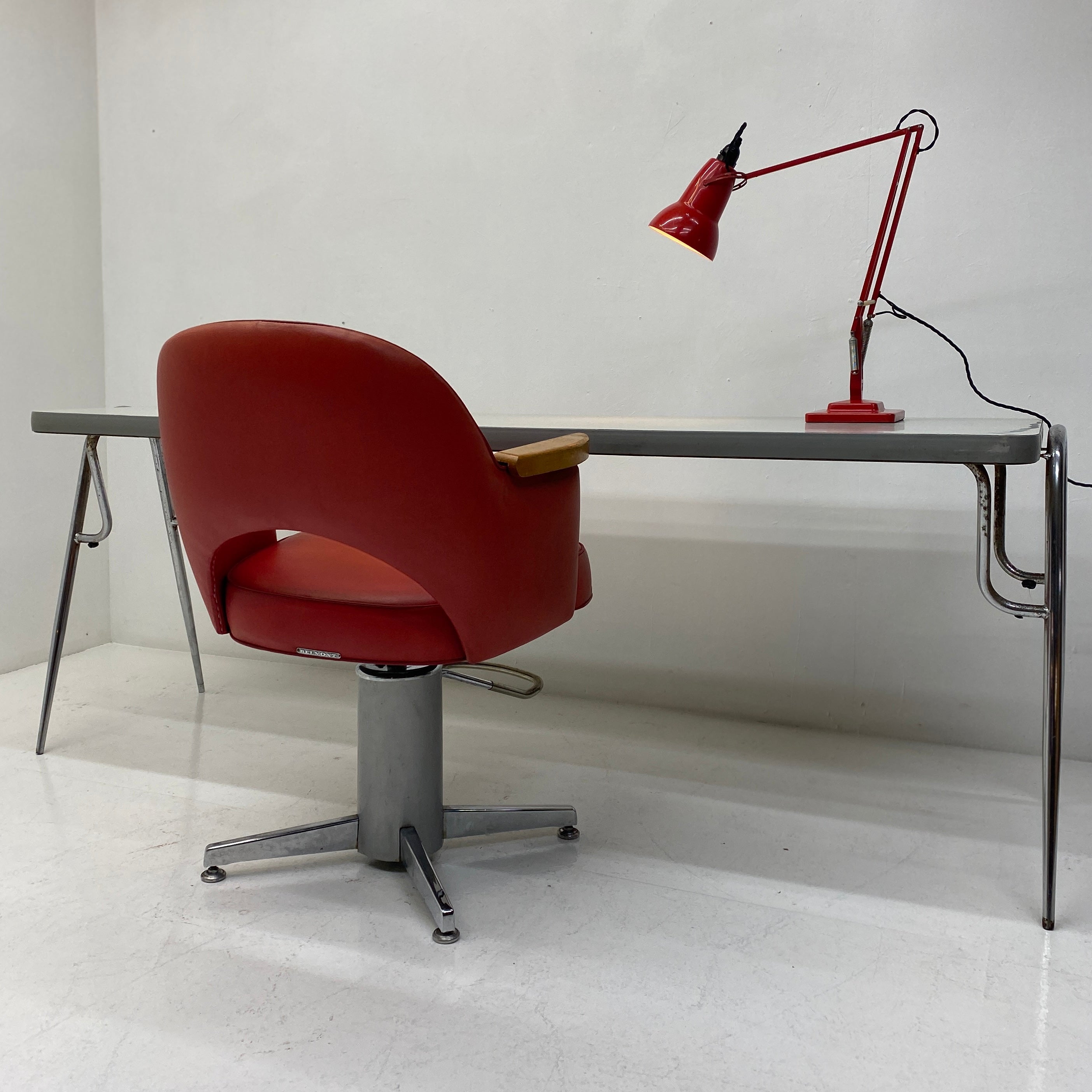 Desk & Vintage Barbers Chair