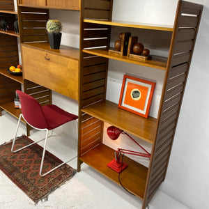 Ladderax 3 Bays Teak Ladders