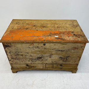 Lid of Vintage Chest