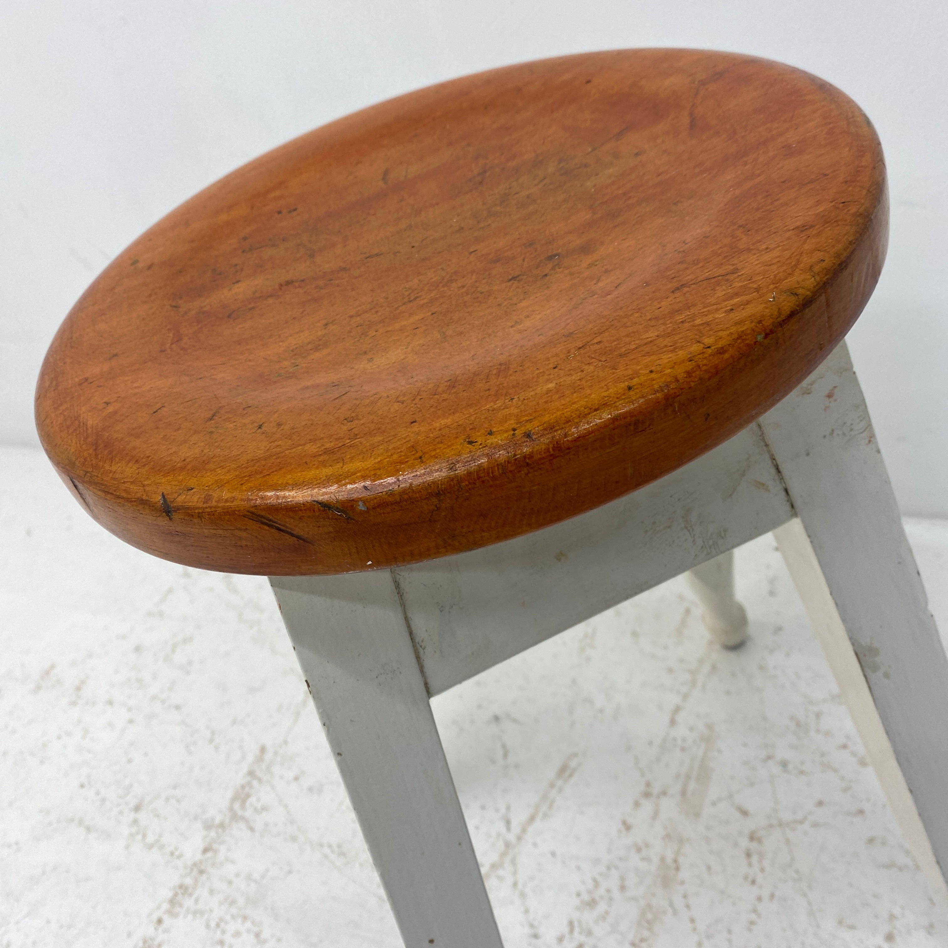 Timber Seat Vintage Milking Stool