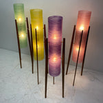 Load image into Gallery viewer, Coloured Rocket Lamps Midcentury Yellow
