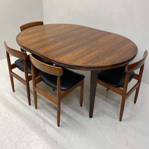 Midcentury Rosewood Oval Dining Table