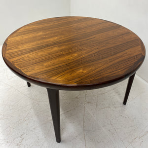 Circular Midcentury Rosewood Dining Table