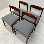 Load image into Gallery viewer, Grey Wool Seat McIntosh Dining Chairs
