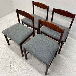 Grey Wool Seat McIntosh Dining Chairs