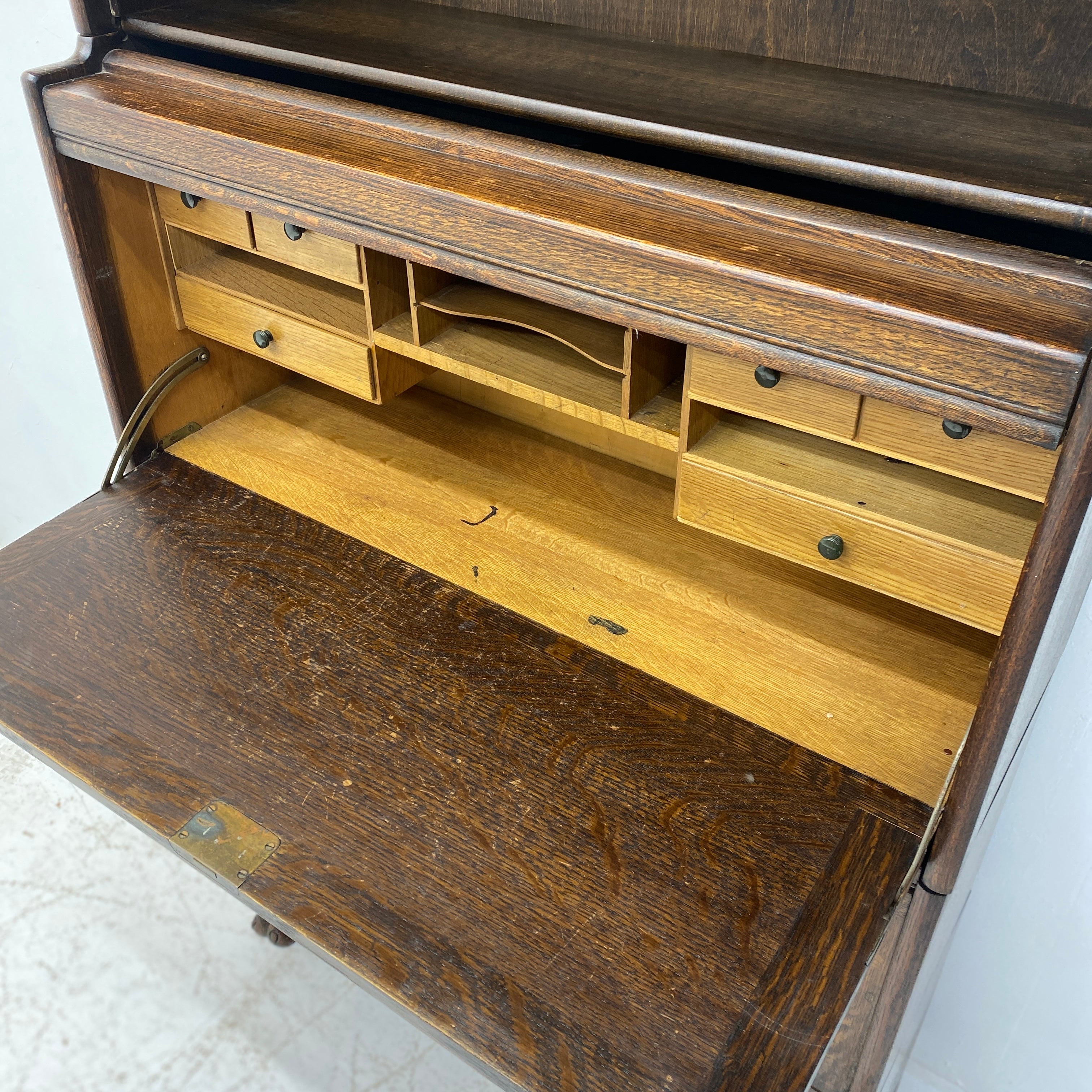 Inside Bureau Globe Wernicke Style Bookcase
