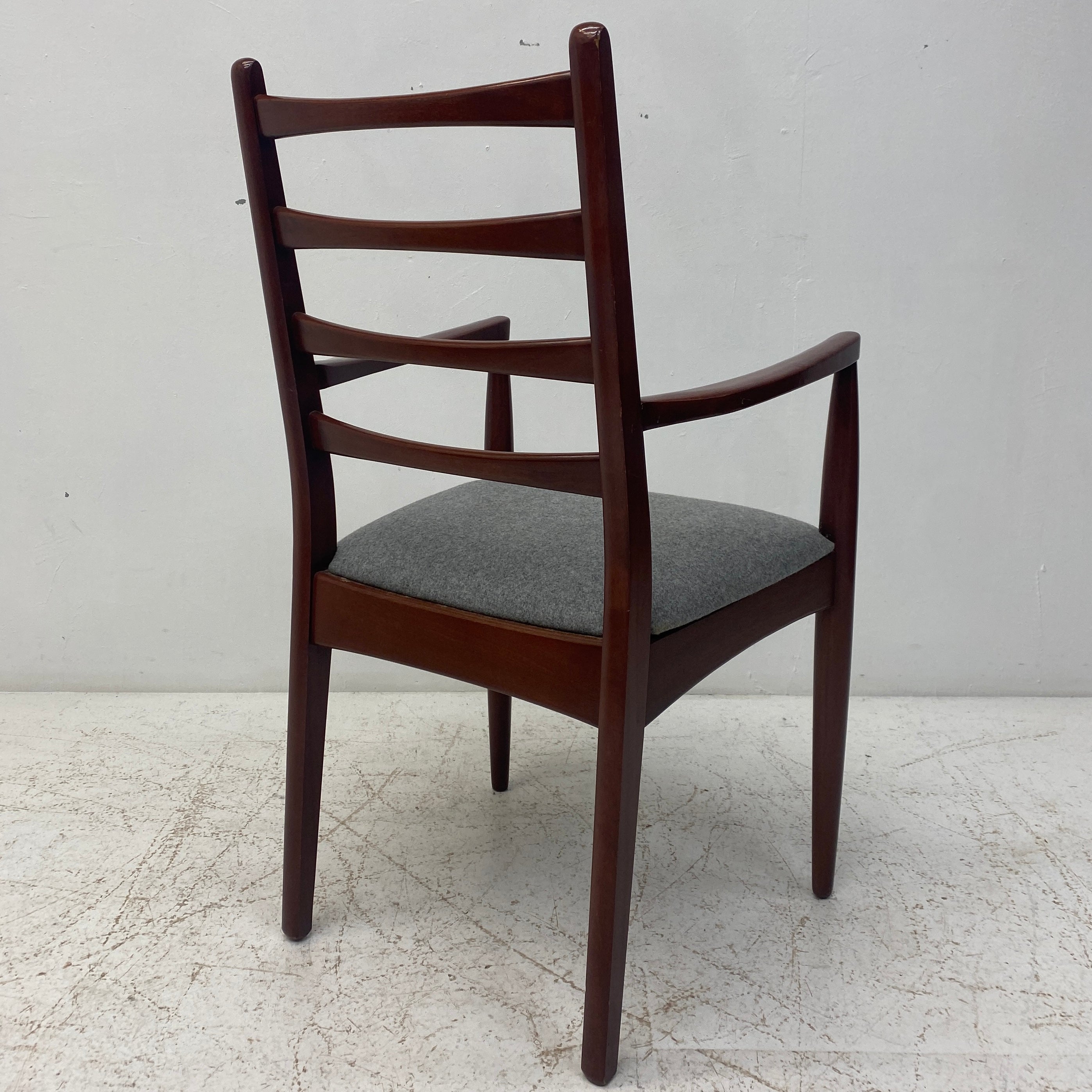 Ladder Back Grey Dining Chairs Greaves & Thomas 