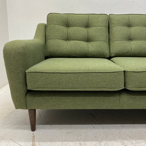 Buttoned Backrest Midcentury Style Sofa